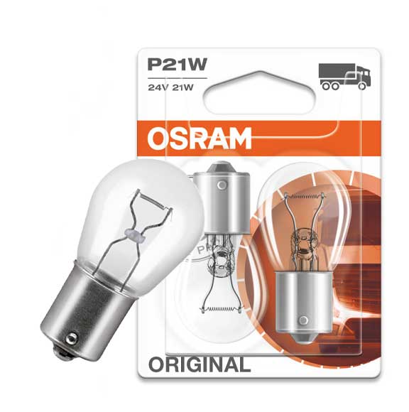 OSRAM ORIGINAL BULB P21W 24V 21W Indicator 1PIN 7511