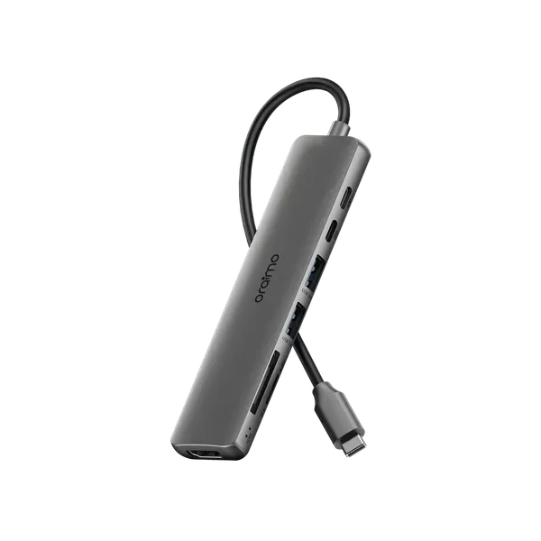 oraimo PowerTrans USB-C Hub 7-in-1 Multi-Functional Adapter Docking Station