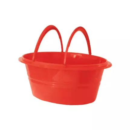 Cello Oval Basin 18 Litres Multi-Color 470 x 320 x 185H mm (Pack of 3)