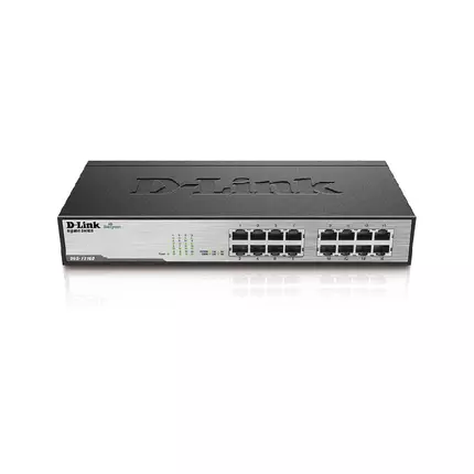 D-Link 16 Port Unmanaged Gigabit Switch 1000Base-T DGS-F1016/B