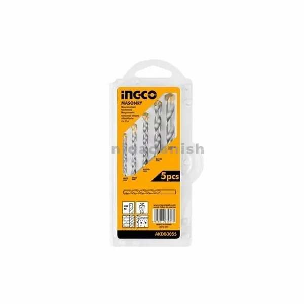 Ingco Masonry Drill Bits Set 5pcs AKDB3055