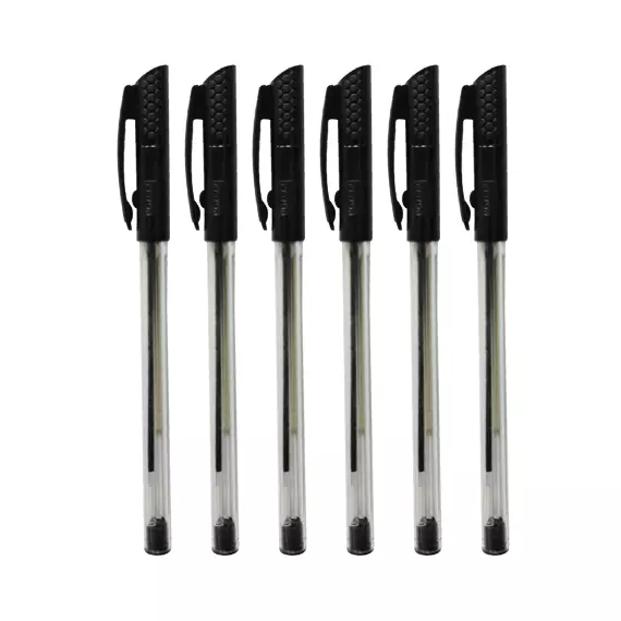 Nataraj Surfer Ball Fine Pen 0.7mm 6pcs Black P04752