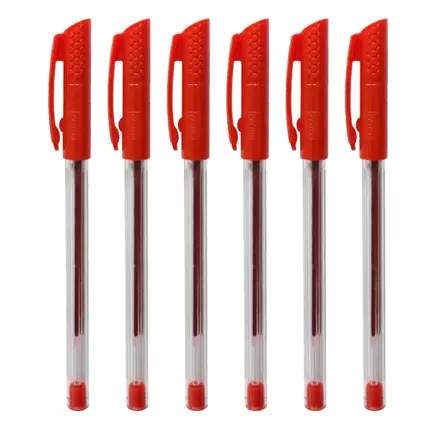 Nataraj Surfer Ball Fine Pen 0.7mm 6pcs Red P04754