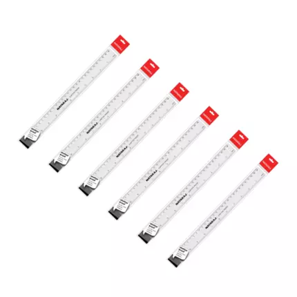 Nataraj Plastic Ruler 30cm Regular 6pcs P01897