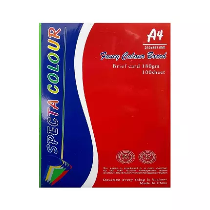 Special Colour Manilla Sheet A4 160gsm 100 Sheets Green P06942