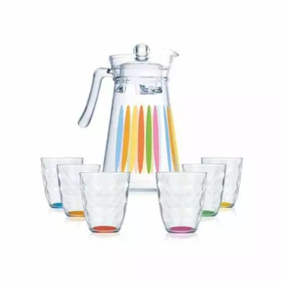 Luminarc Jug Set 7pcs Neo Kone Rainbow P1080