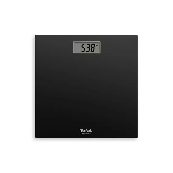 Tefal Premiss Bathroom Scale with Digital Display 150kg Max Ultra Slim Height 22mm Automatic Power ON, Automatic Shutdown PP1400V0