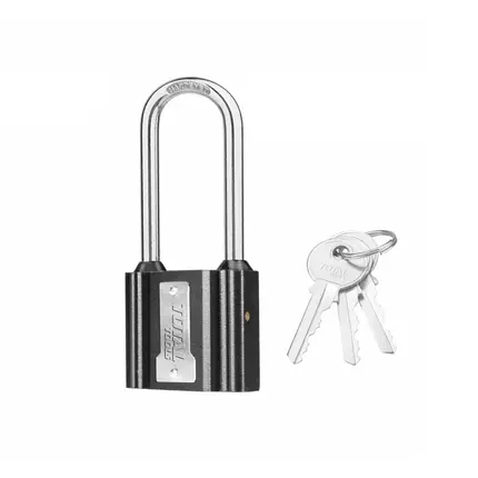Total Iron Padlock Long Shackle 63mm with 3 keys TLK31631L