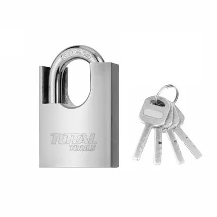 Total Anti Prying Steel Padlock 60mm with Iron Brass & Special Design Cylinder, 4 Iron Keys TSLK35601
