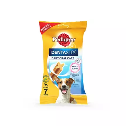 Pedigree Dentastix Small 5-10kg Oral Care Dog Treat 7 Sticks JDD0027 (Pack of 10)
