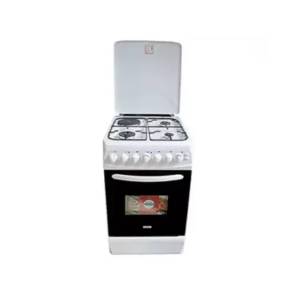 Boss Freestanding Cooker 50x60cm, Electric Oven, 1 Electric + 3 Gas Burners with Grill BC5613 SVR