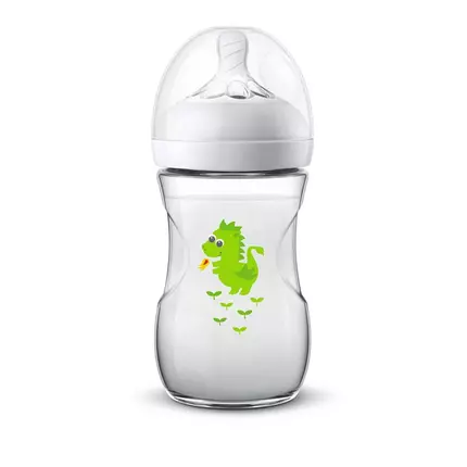 Philips Avent Bottle Natural Dragon 260ml/9oz 2 Holes 1m+ 070/24