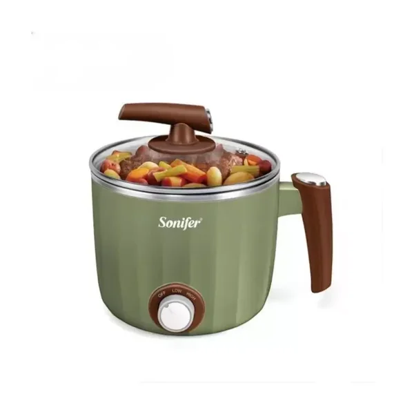 Sonifer Mini Electric Cooker 1.2L, 220V, 600W Stainless Steel SF-1503