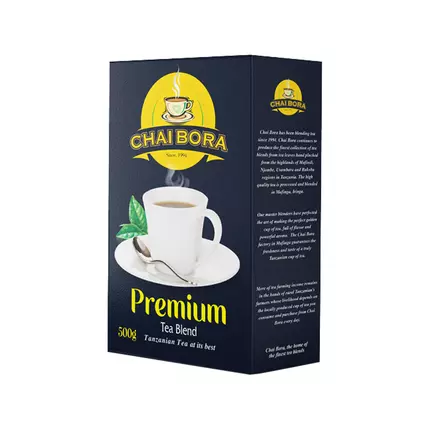 Chai Bora Tea Premium Blend Flexi 500g, Pack of 10 Packets (EX-E)