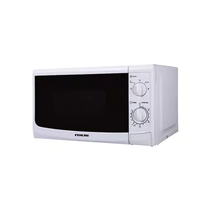 Nikai Microwave 20L 700W with Solo Manual 5 Power Levels Defrost Setting Cooking End Signal  Push Button Door NMO515N9A
