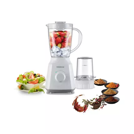 Kenwood Blender 1.5L Plastic Jar 300W with Mill & 2 Speed Pulse & Ice Crush Function BLP05.150wh