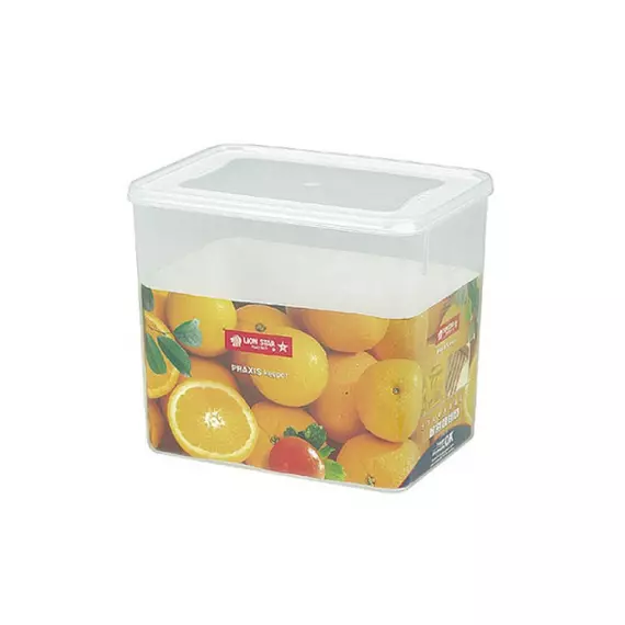Lionstar Food Container Praxis Keeper 6.5L KP-16 Plastic Rectangle Containers Storage Air Tight Space Saving BPA Free