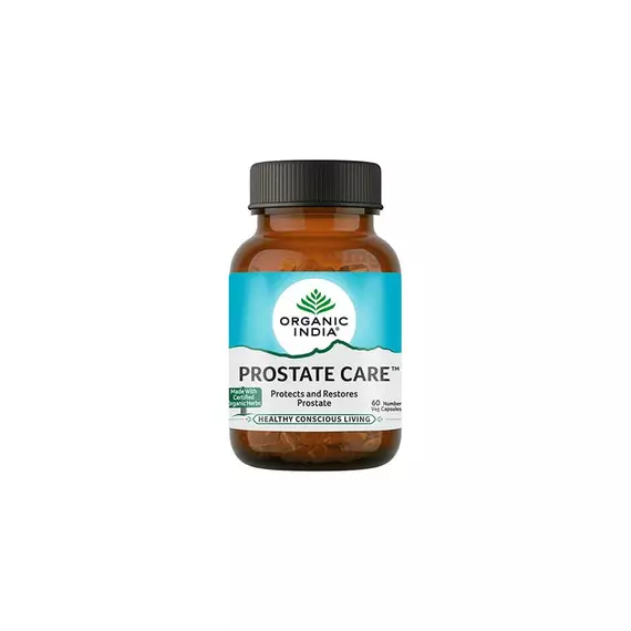 Organic India Prostate Care to Guard and Restore Prostate Health, Protects, and Helps Restore Energy 60capsules