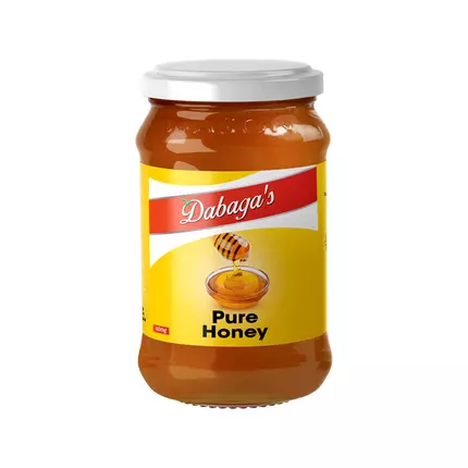 Dabaga's Pure Honey 400gm Glass Jar Pack of 12pcs