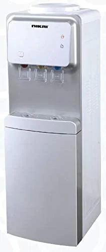 Nikai 3 Tap Water Dispenser with Cabinet Tanzania, Silver - NWD1900C