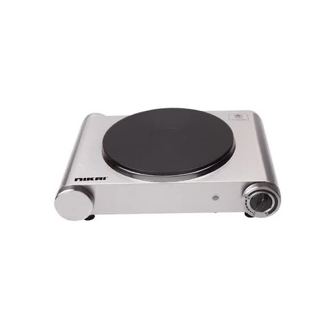 Nikai 1500W Single Electric Hot Plate - Silver NKTOE4N2