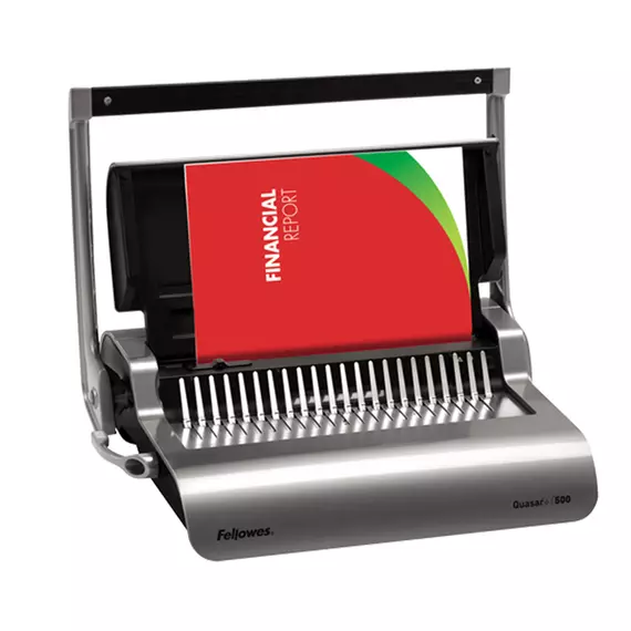 Fellowes Comb Binder Manual with Starter Kit Quasar 500