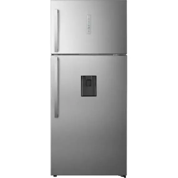 Hisense Refrigerator 548L Top Freezer Defrost Cooling, Recessed Handle, Adjustable Level Feet, Inox Water Dispenser H730TS-WD