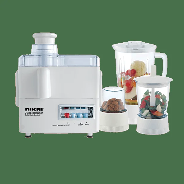 Nikai Juicer and Blender 4in1 300W 1.6L Juicer, Blender, Meat Chopper, Grinder & Pulse Powerful Motor With Thermostat NFP1724N