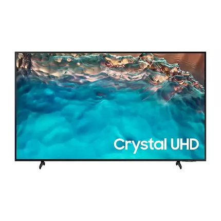 Samsung 65" LED 4K Crystal UHD Smart TV, Air Slim Design, Smart Hub, HDR, Motion Xcelerator, OTS Sound, Solarcell Remote 65BU8000