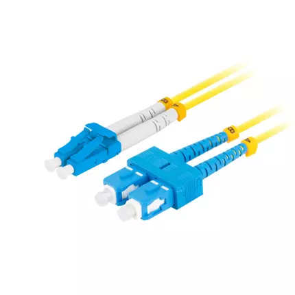Fiber Patch Cord LC/UPC-SC/UPC Single Mode Duplex 1 Meter G657A1-LSZH