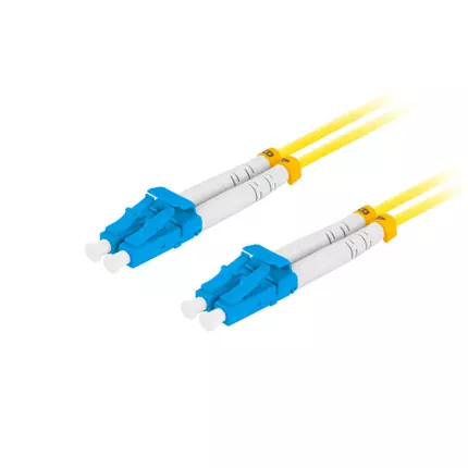 Fiber Patch Cord LC/UPC-LC/UPC Single Mode Duplex 1 Meter G657A1 LSZH