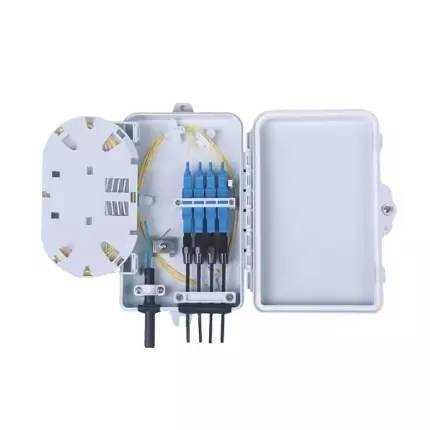 Fiber Optic Distribution Box, 4 core, LC Simplex fully loaded