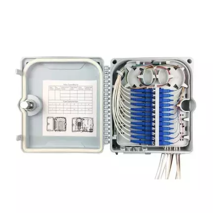 Fiber Optic Distribution Box, 12 core, SC Simplex fully loaded