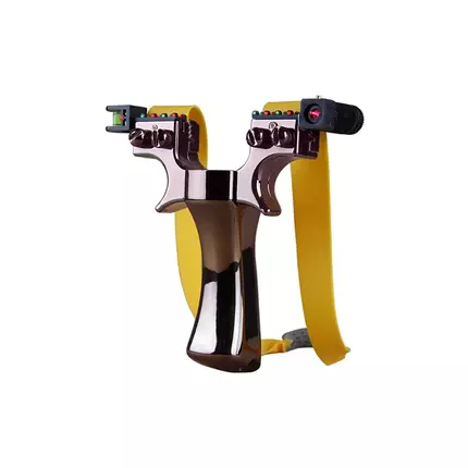 Powerful Laser Sligshot Upgrade Double Screw Fast Press Rubber Band Slingshot Outdoor HuntingShooting Catapult With Sling Ammo