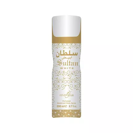 Fivestar Arabic Premium Body Spray 200ml Sultan White Unisex