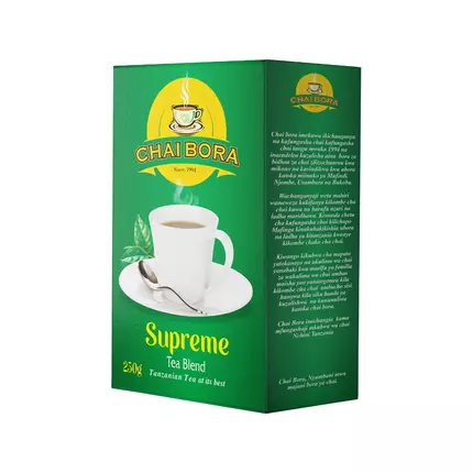 Chai Bora Tea Supreme Blend Box 250gm Tagged & Enveloped Tea Bags  (Pack of 20pcs) (EX-E)
