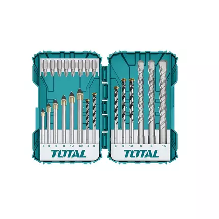 Total Drill Bits & Screwdriver Bits Set Pack of 22 TACSDL12201
