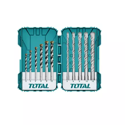 Total Drill Bit Set SDS Plus And Concrete Pack of 11 TACSDL31101