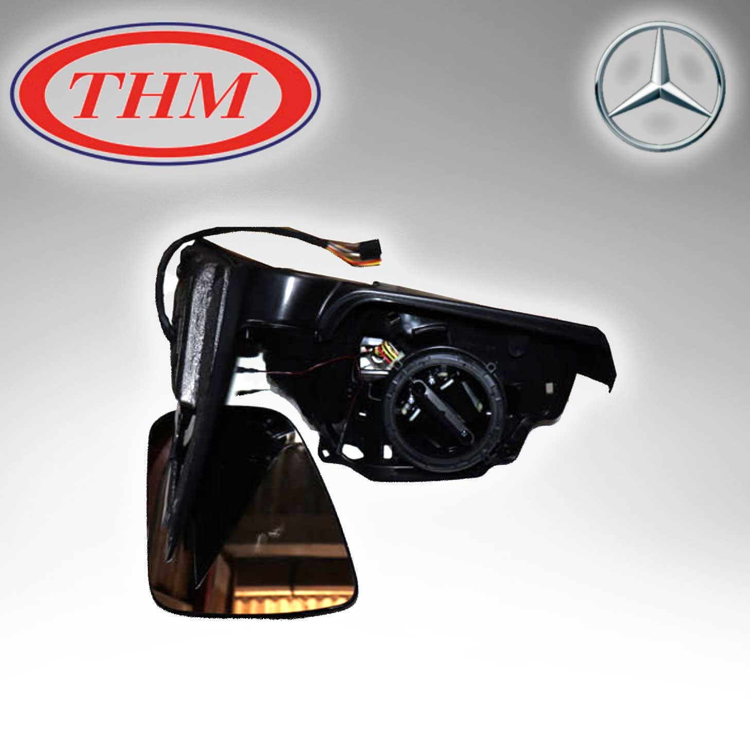 THM TH-204HETL (Taiwan) SIDE MIRROR, #7PINS LH For Mercedes Benz 2048100176 + 2048110507 + 2048100921