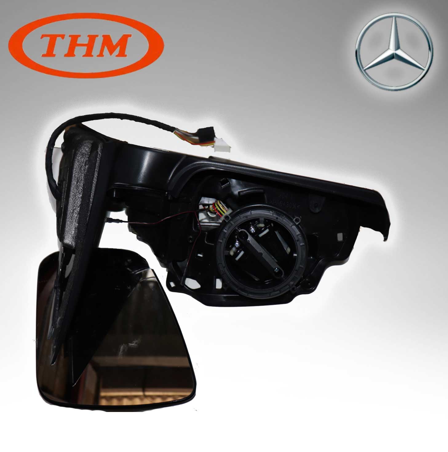THM TH-204METL (Taiwan) SIDE MIRROR, 11PINS LEFT HAND For Mercedes Benz 2048100176 + 2048110507 + 2048100921