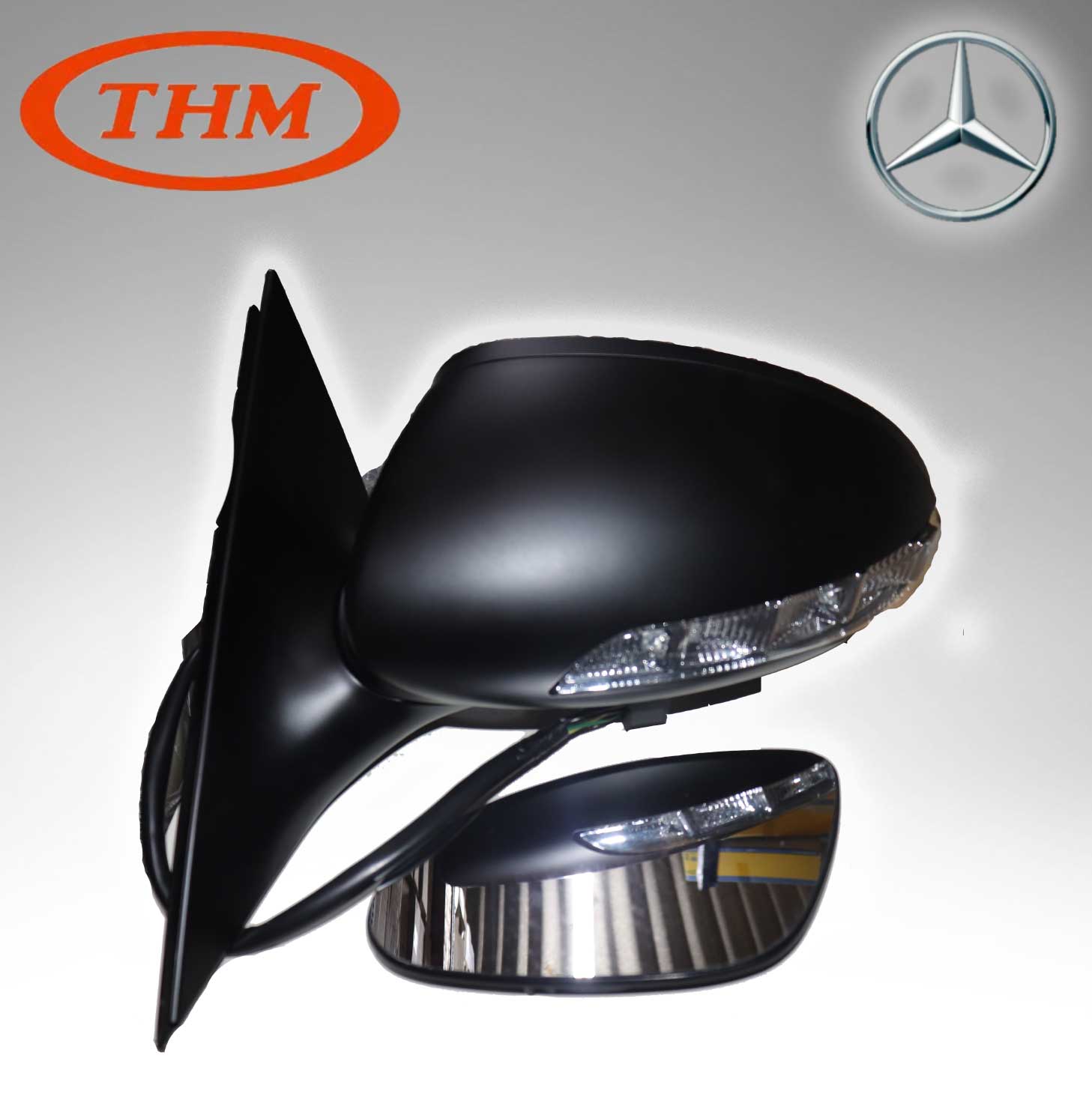 THM TH-221MEBL (Taiwan) SIDE MIRROR LEFT HAND For Mercedes Benz  W221 2218100576 + 2218100121 + 2218100115 + 2198100164 + 2198200521