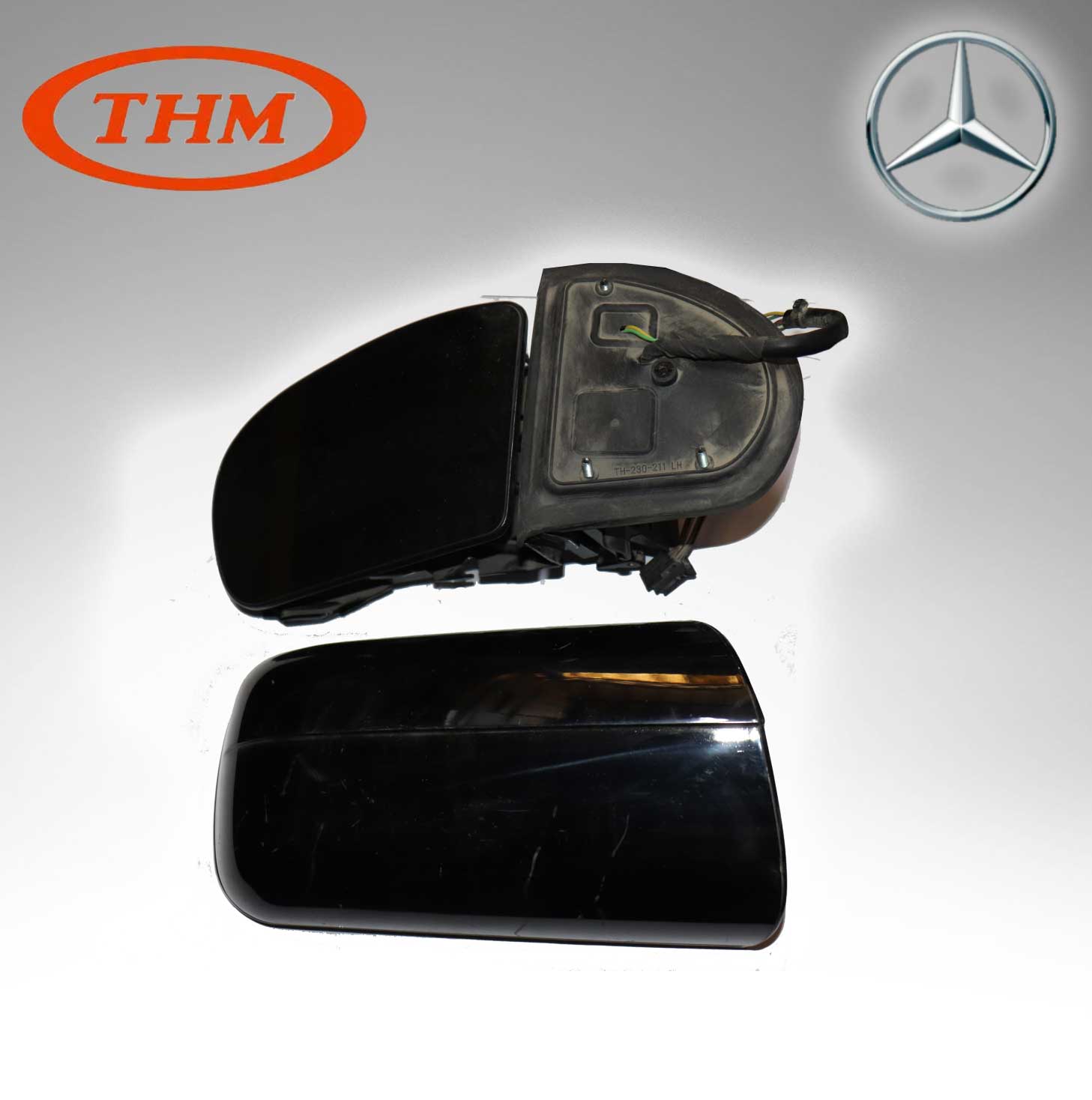 THM TH-230-6876L (Taiwan) MIRROR W, FOLD / W, HEAT 9 PIN For Mercedes Benz 2038106576 + 2038100121