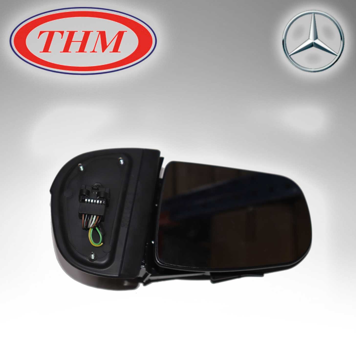 THM TH-201HSR (Taiwan) MIRROR COVER W/LAMP RIGHT HAND For Mercedes Benz 2118100864 + 2118110421 + 2198200621