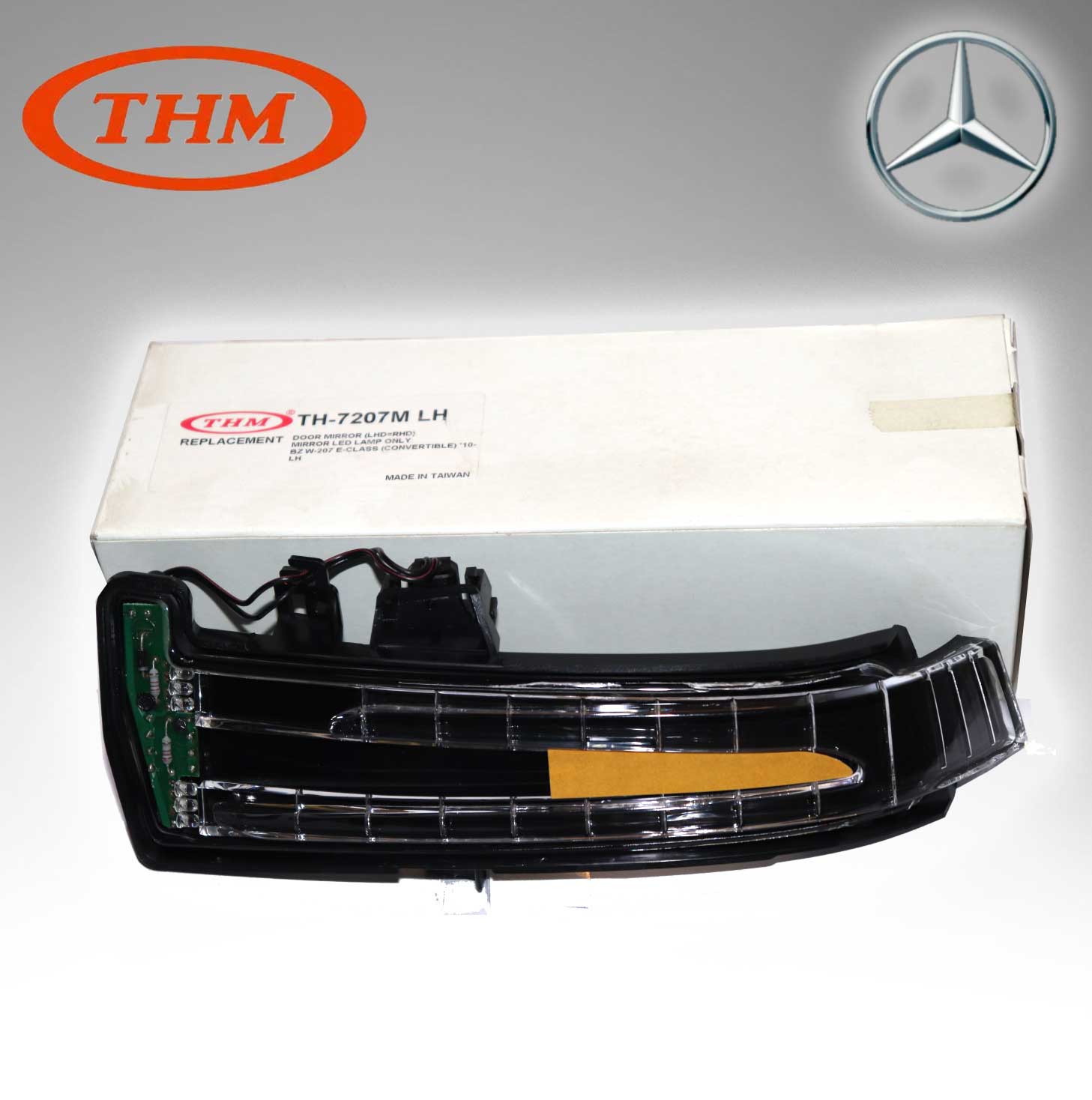 THM TH-7207ML (Taiwan) SIDE MIRROR LEFT HAND LAMP ONLY FOR MERCEDES BENZ W207 2129067401