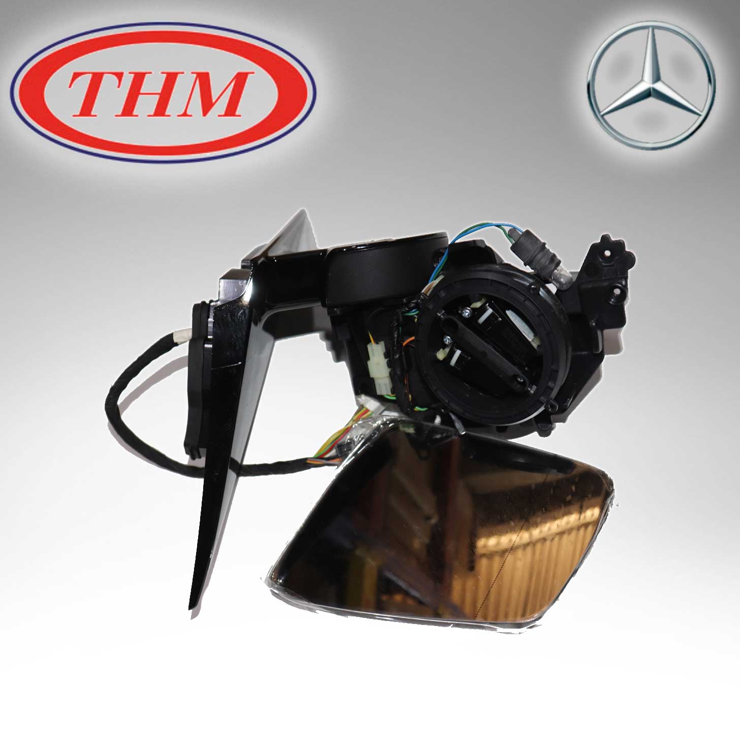 THM TH-7212MEBFAL (Taiwan) COMPLETE SET ASSY PWRFOLD, MEMORY, INDICATOR, PUDDLE LIGHT, LH PRM COVER ASFG+HEATED LHD(15P) For MERCEDES BENZ W212 2128102176 + 2128100121 + 2128100164 + 2128100015