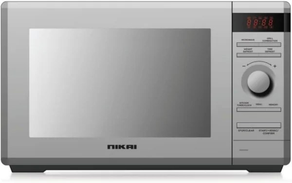 Nikai Microwave 36l Digital 11 Power Levels with Grill Function 1100W NMO360MDG 95 Mins Timer 11 Power Levels 7 Auto Menus