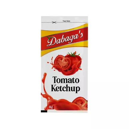 Dabaga's Tomato Ketchup Sachet 8gm (Pack of 250Pcs)