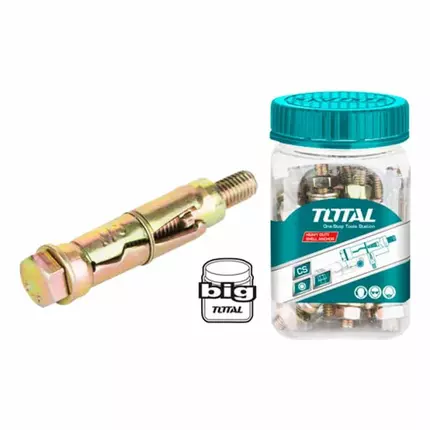 Total Raw Bolt Anchor Shell M8x65 15pcs WJHA0806511