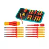 Total Screw Driver Interchangeable 12pcs Set Insulated THKISD1201