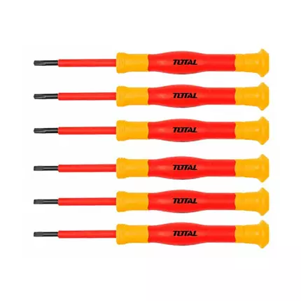 Total Screw Driver Precision 6pcs Set Insulated THKIPSD0601